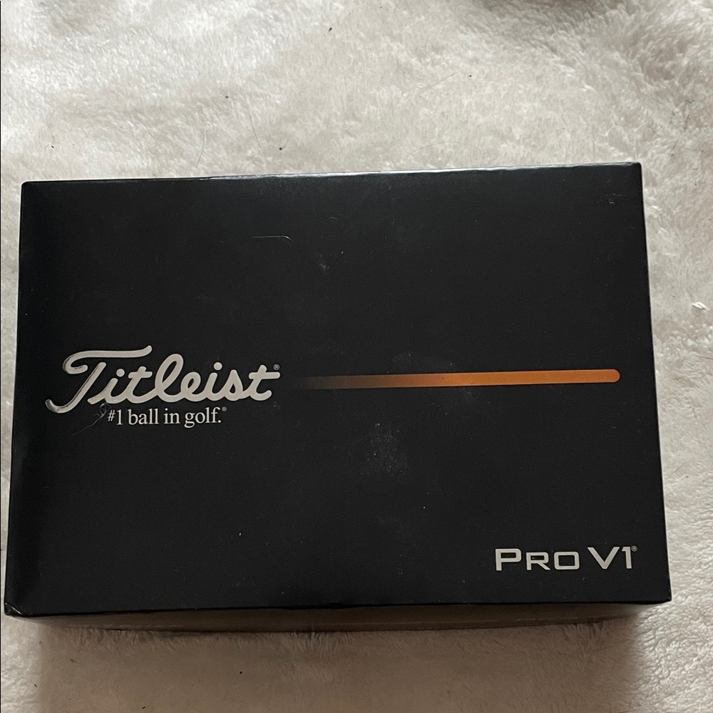 Titleist Pro V1 Black Box with Orange Accent